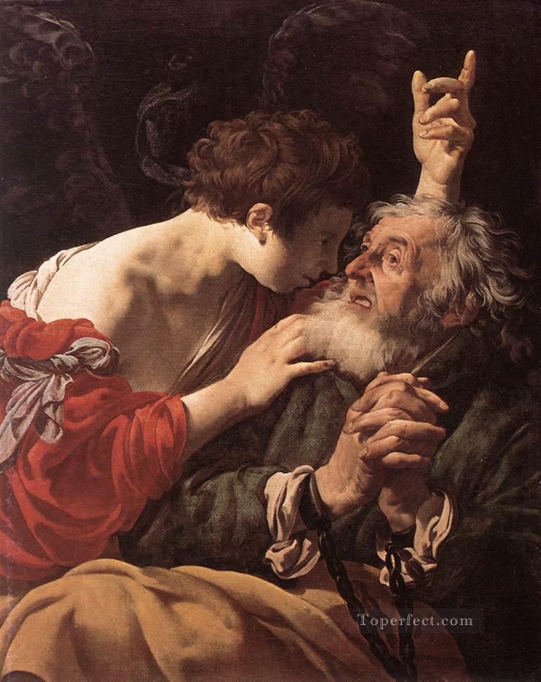 The Deliverance Of St Peter Dutch painter Hendrick ter Brugghen Oil Paintings